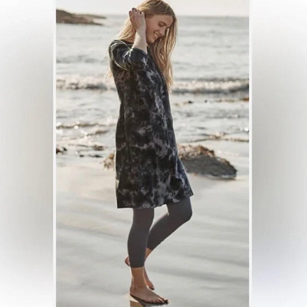 J. Jill Blue Tie Dye 100% Cotton Dress